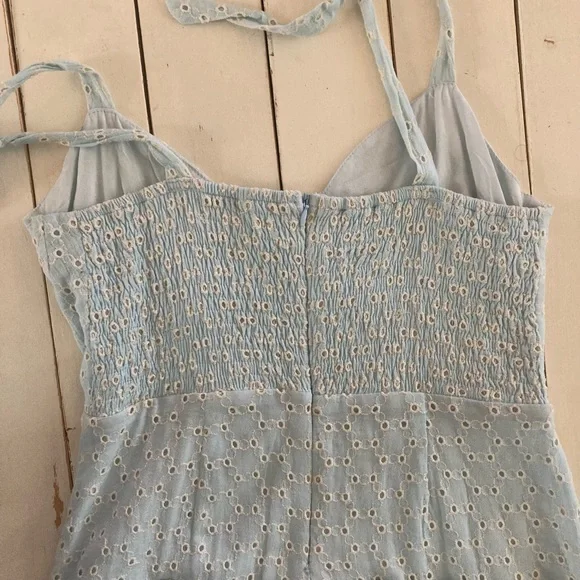 Light Blue Baby Doll Dress, Small - Picture 5 of 5